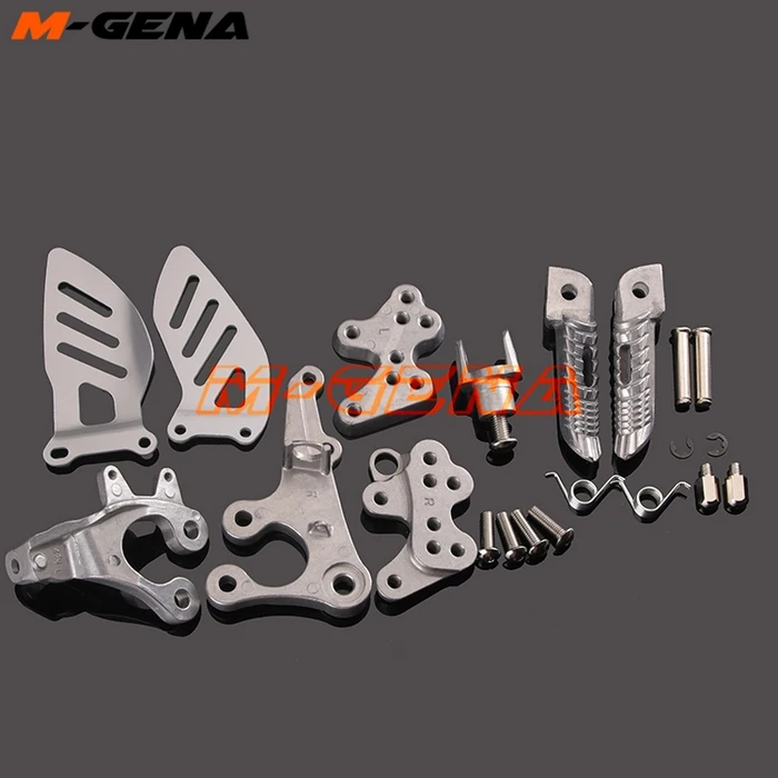 Front Footpegs Foot Pegs Footrest Pedals Bracket For GSXR1000 GSX-R1000 GSX1000R K9 2009 2010 2011 2012 2013 2014 2015