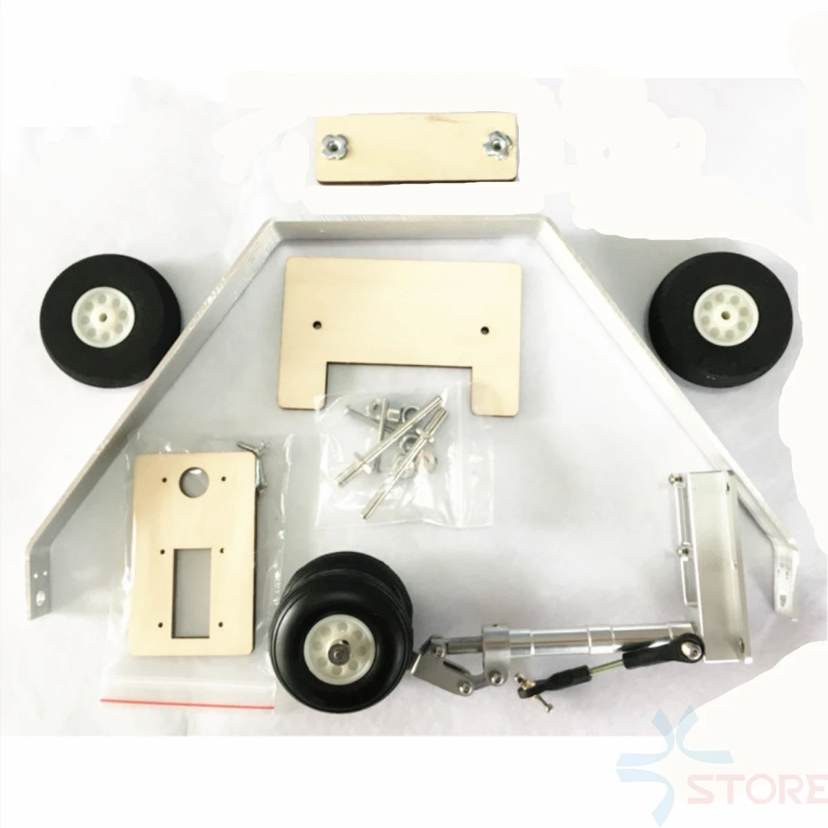 

Aluminum alloy landing gear remote control retractablefor undercarriage for Skywalker x8 EPO Airplane Spare Parts