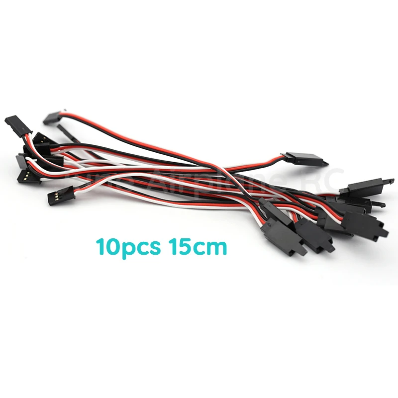 10 pcs Accumula 15 centimetri 30 centimetri 60 centimetri Servo Prolunga del Cavo di Legare Per RC Futaba JR Maschio a femminile