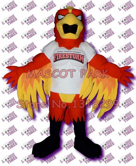 mascot fire bird eagle mascot costume adult size customizable cartoon fire theme anime costumes fancy dress