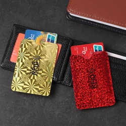 5Pcs Anti-Theft Card Holder Aluminum Foil RFID Case Anti-degaussing Card Holder Protection Bank Card Set Shielding Bag NFC