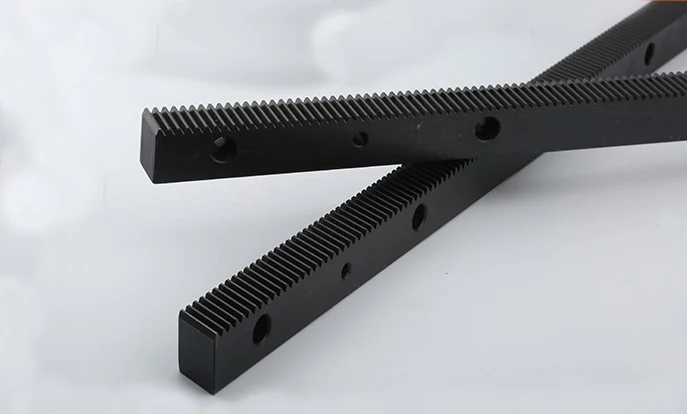 black helical gear 1.25 mod cnc gear rack  Length 1400mm gear rack C45 material for cnc machine