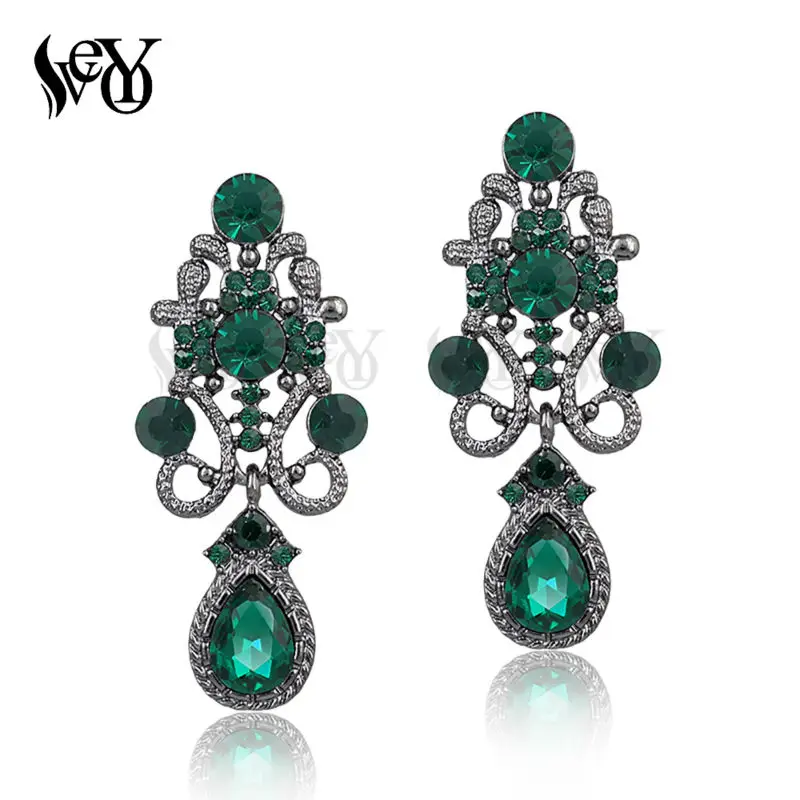 VEYO Rhinestone Drop Earring Classic Women\'s Vintage Luxury Earring For 2018 New Fashion Jewelry Accessories