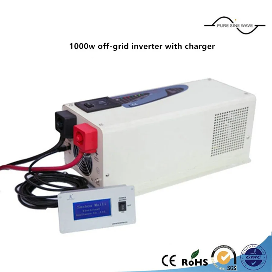 

Low frequency power supply pure sine wave 1000w off-grid inverter with battery charger and LCD