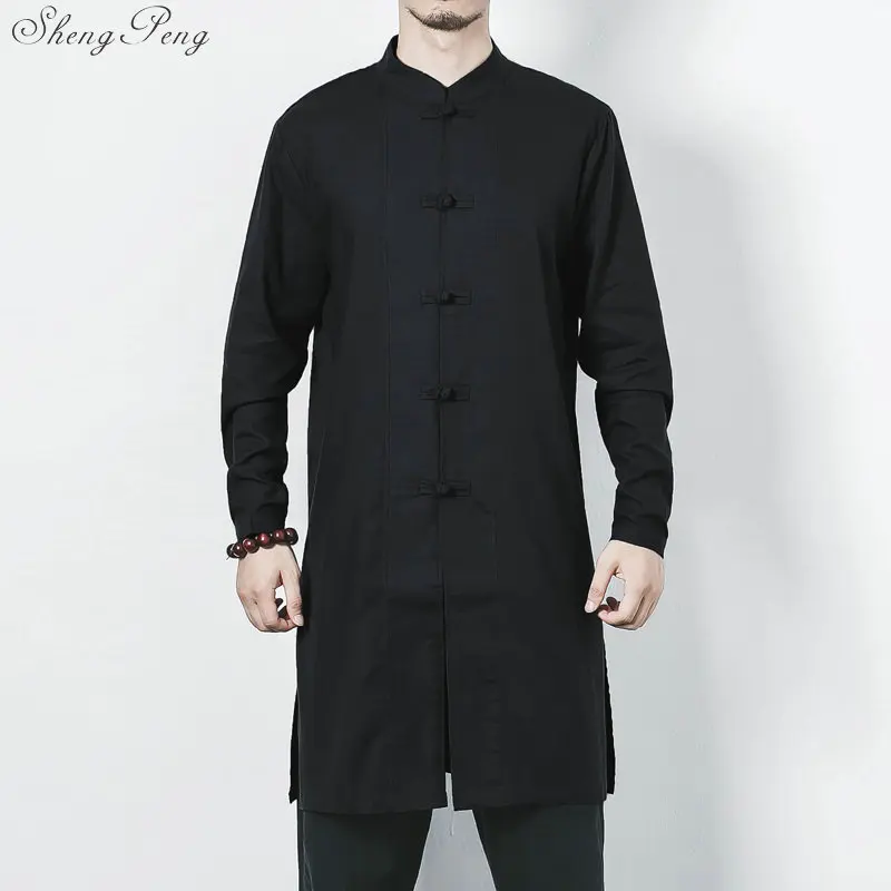 Traditional Chinese Clothing For Men Asian Clothes Kung Fu Shirt Oriental Robe Tang Suit Chinese Traditional Costum G238