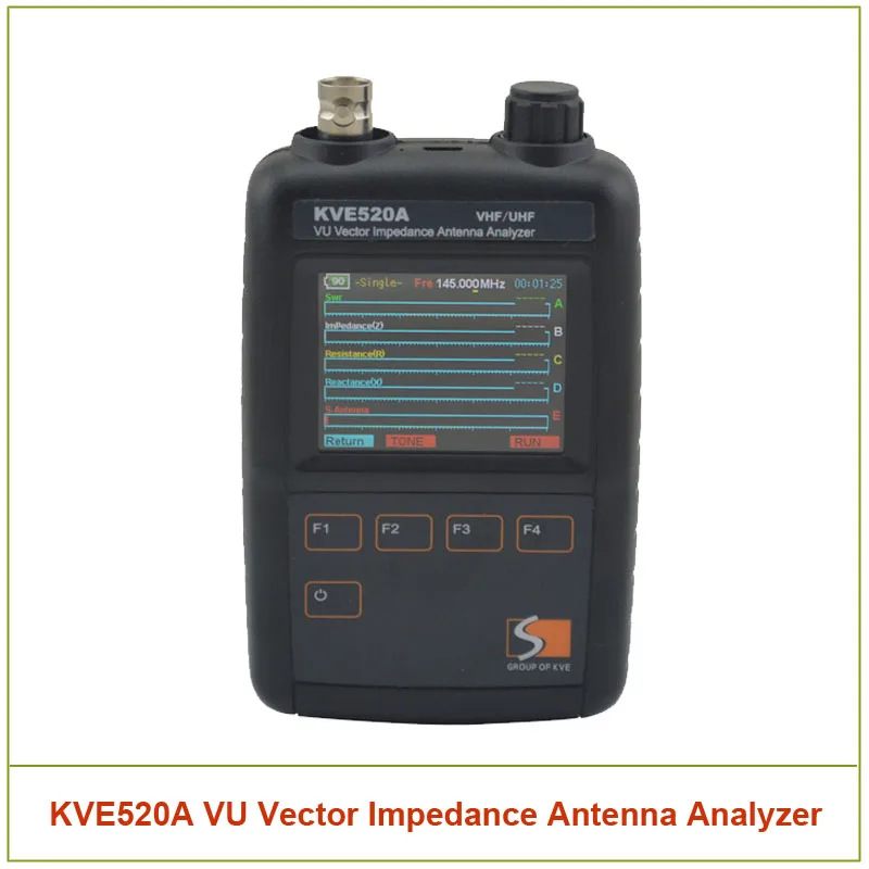 KVE520A vhf/uhf vu vector impedenza antenna analyzer (133-177/195-280/395-520 mhz) con 5 pz adattatori per amateur ham radio