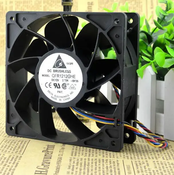 

Wholesale: Delta QFR1212GHE 12V 2.70A 12038 120*120*38mm 74Y5220 4 line server fan