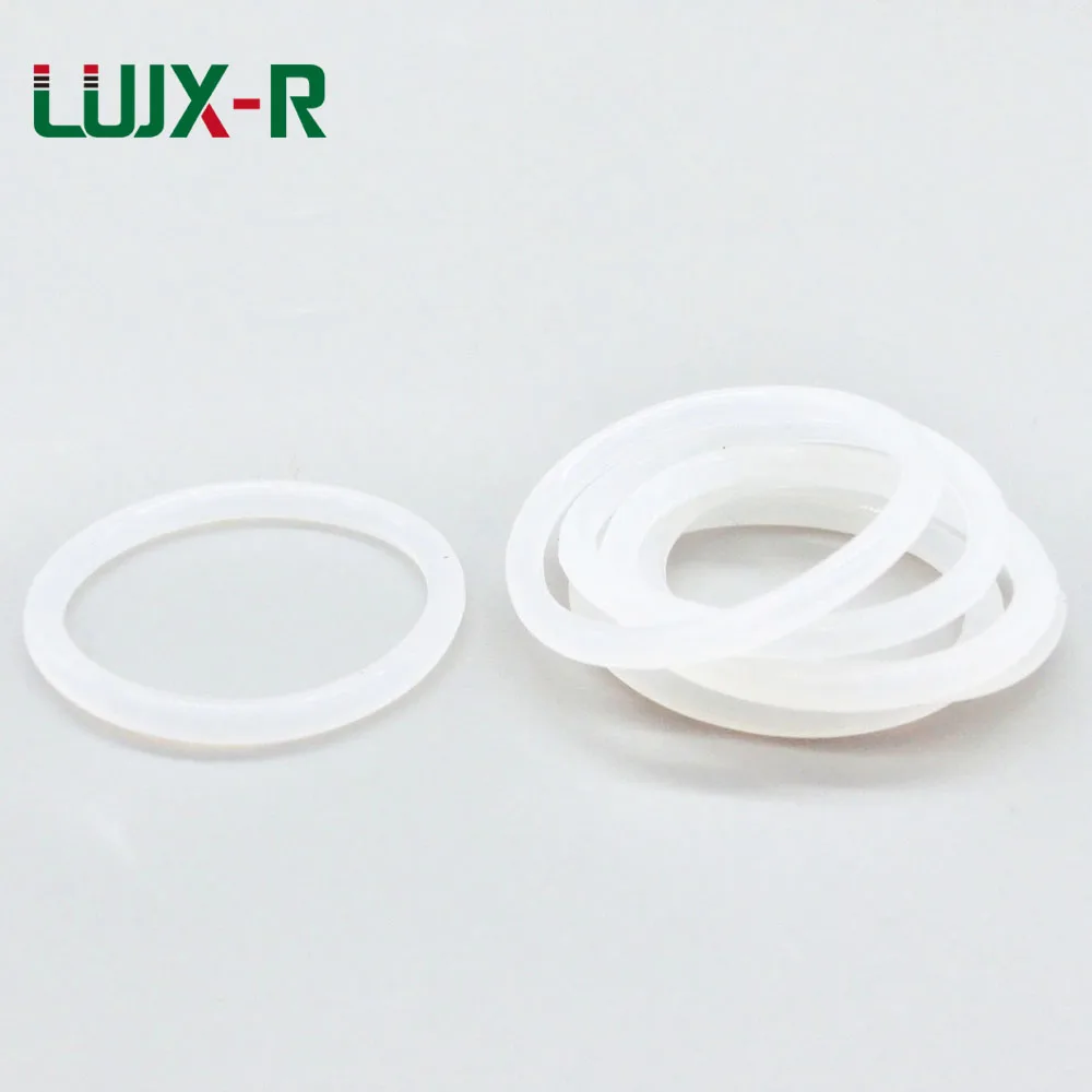 LUJX-R 2.4mm O Ring Seal OD7/8/9/10/12/14/15/16/18/19/20mm Food Grade Gaskets in Gasket White Silicone O-Rings Washer Promotion