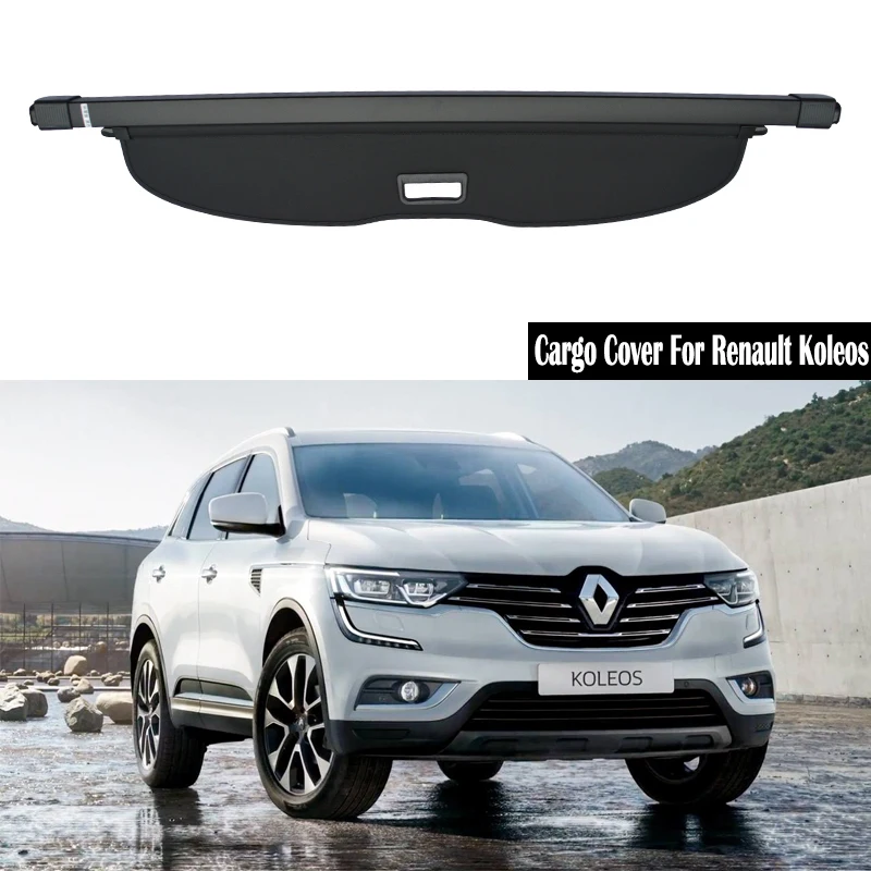 

Rear Cargo Cover For Renault Koleos 2017 2018 2019 privacy Trunk Screen Security Shield shade Accessories