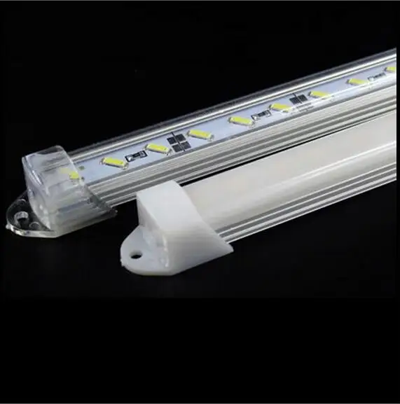 LED light bar 7020 1M 72 LED Rigid Strip Bar 12V Hard Licht Tiras with Aluminium Alloy Cover DHL