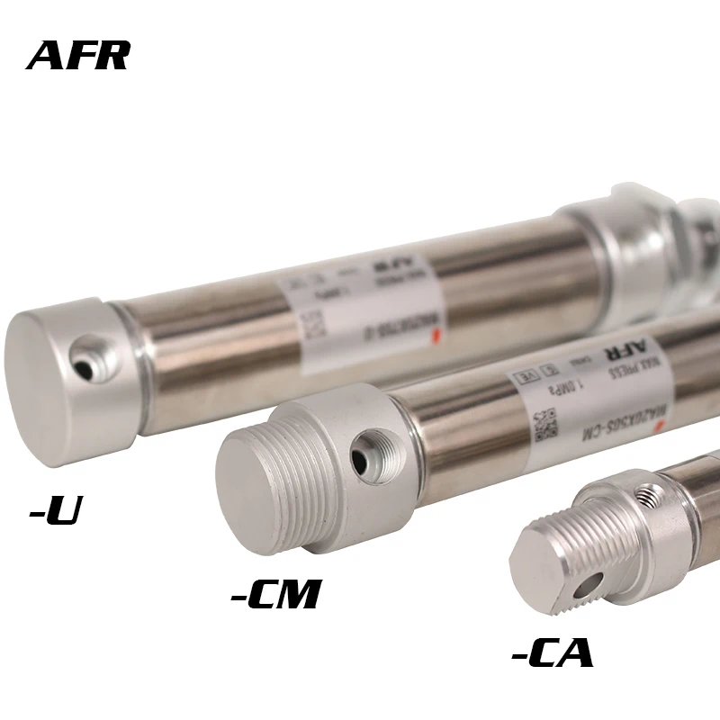 AIRTAC TYPE Stainless Steel Air Mini Pneumatic Cylinder Double Acting With Magnetic MA20X25SCM X30 50SU 75SCA 100SCM -125S-U