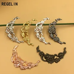 REGELIN Vintage Copper Flower Charms Pendant 20pcs/lot for DIY Necklace Bracelet Jewelry Findings Making Craft