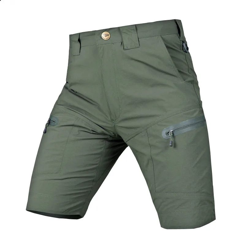 Summer Men Outdoor Quick Dry Breathable Elastic Shorts Training Camping Hunting Urban  SWAT  Cargo Short Trousers