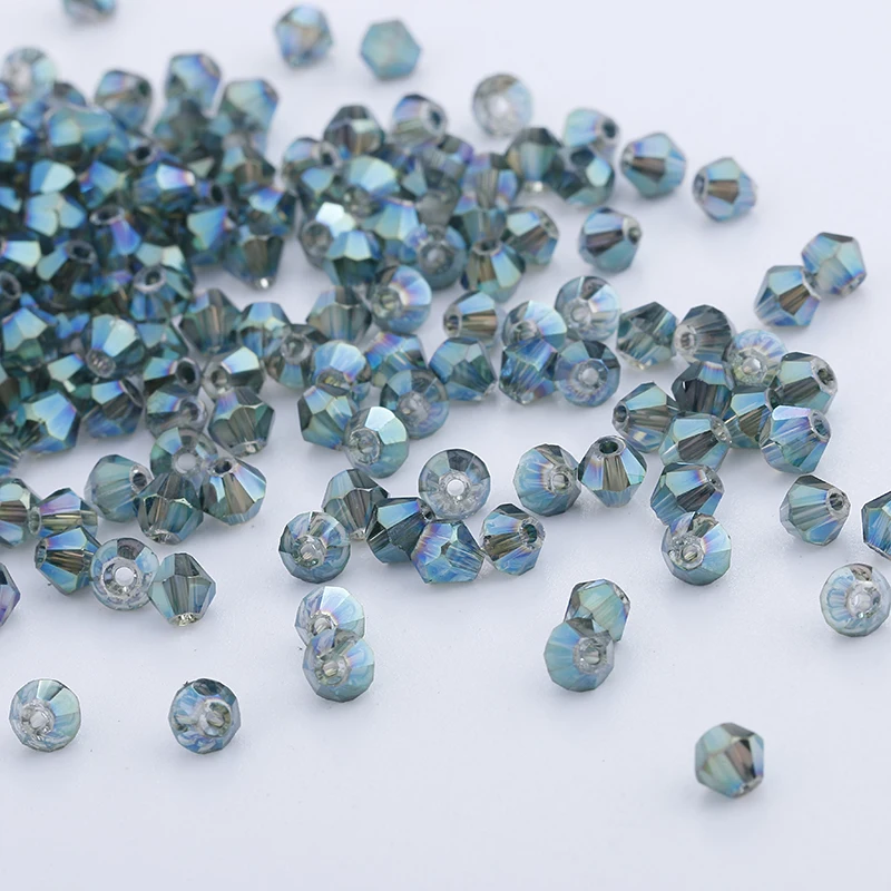 4mm 1000pcs/lot Bicone 5301 Austrian crystals beads Loose Spacer Bead for DIY Jewelry Making U pick Colour