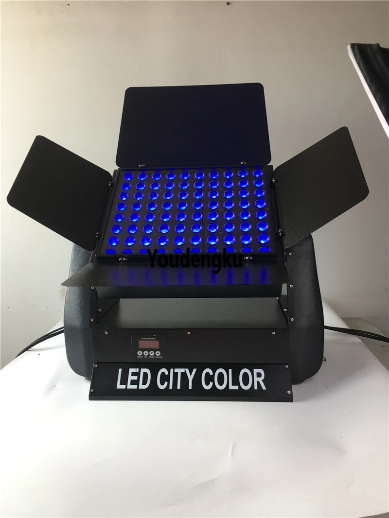 6pcs High efficiency aluminum DMX quad city color wall washer led downlight IP65 80*10w RGBW city color light image 3