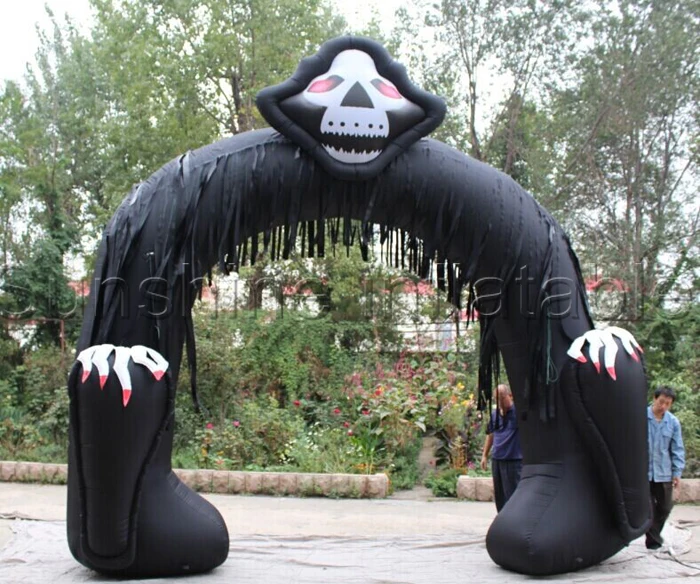 Airblown halloween inflatable decoration inflatable halloween arch with Grim Reaper for outdoor use