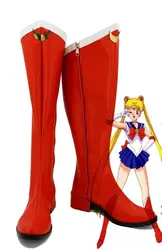 Usagi Tsukino Shoes Cosplay Sailor Moon Usagi Tsukino Cosplay Boots Red Shoes Custom Made Unisex Shoes Cosplay