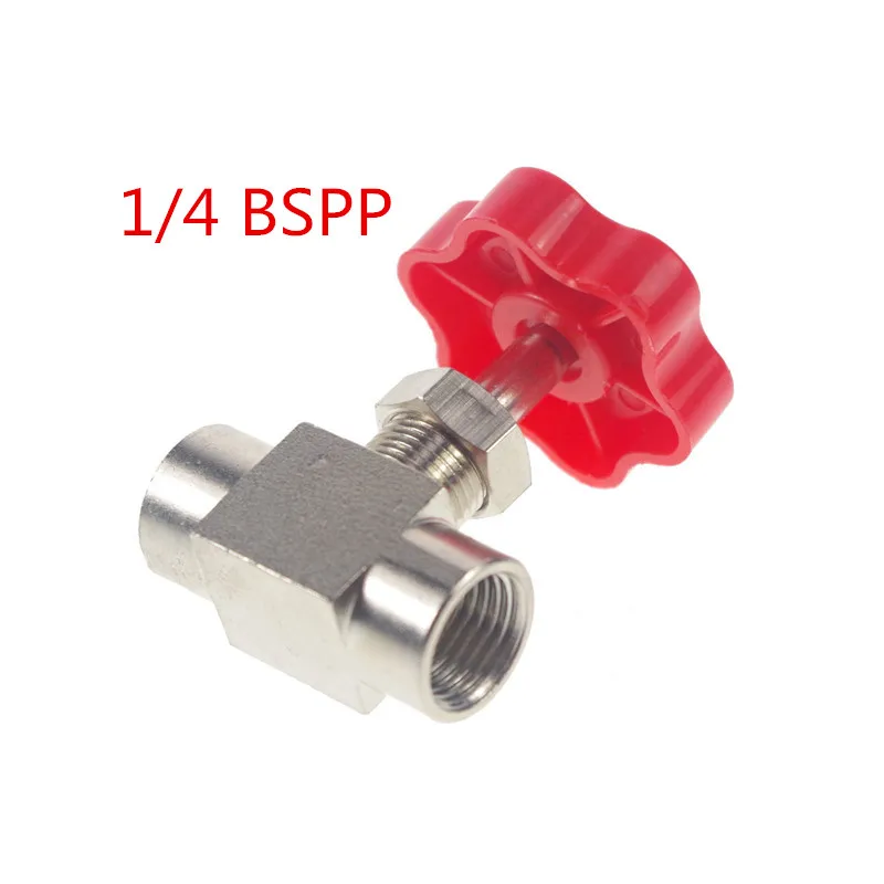 1/8 &quot;1/4&quot; bsp 6/8/10/12mm i/d tappo in ottone valvola a spillo multipla