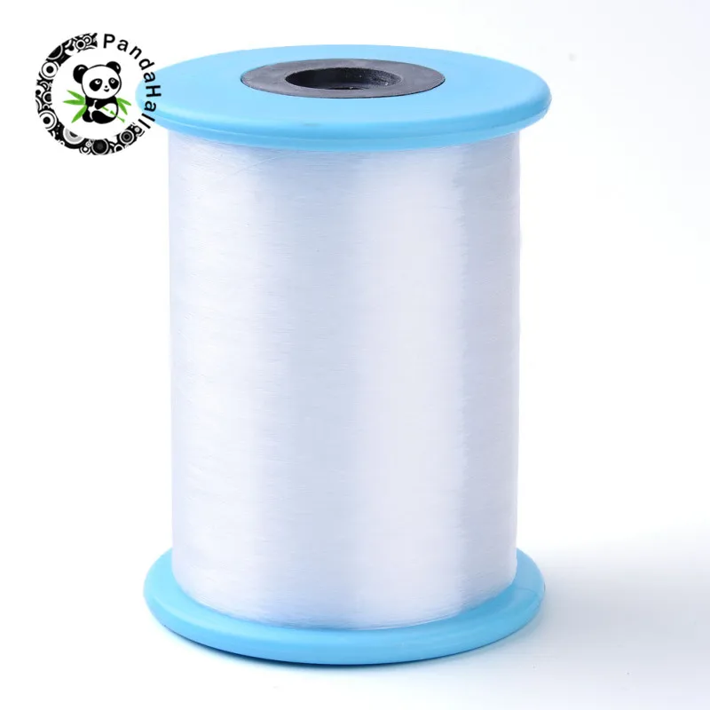 

Pandahall 1 Roll Fishing Thread Nylon Wire for DIY Jewelry Making Fishing Line Stringing Materials White/Black 0.2-1mm