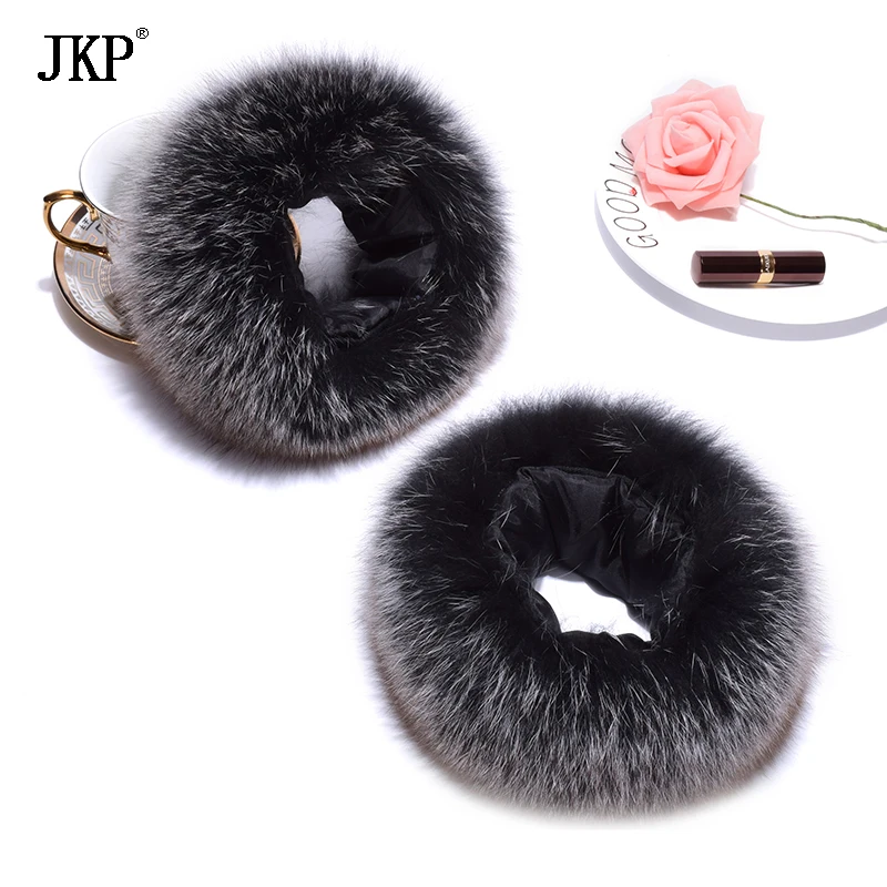 

Hot Sale High Quality Fox fur Cuffs Warmer Genuine Fox Fur Cuff Arm Warmer Women Bracelet Real Fox Fur Glove