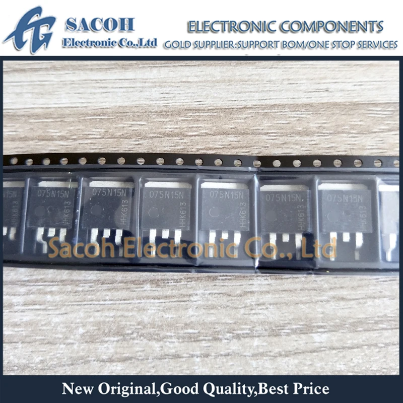 Refurbished Original 10Pcs/Lot IPB075N15N3G OR IPI075N15N3G 075N15N TO-263/262 100A 150V MOSFET