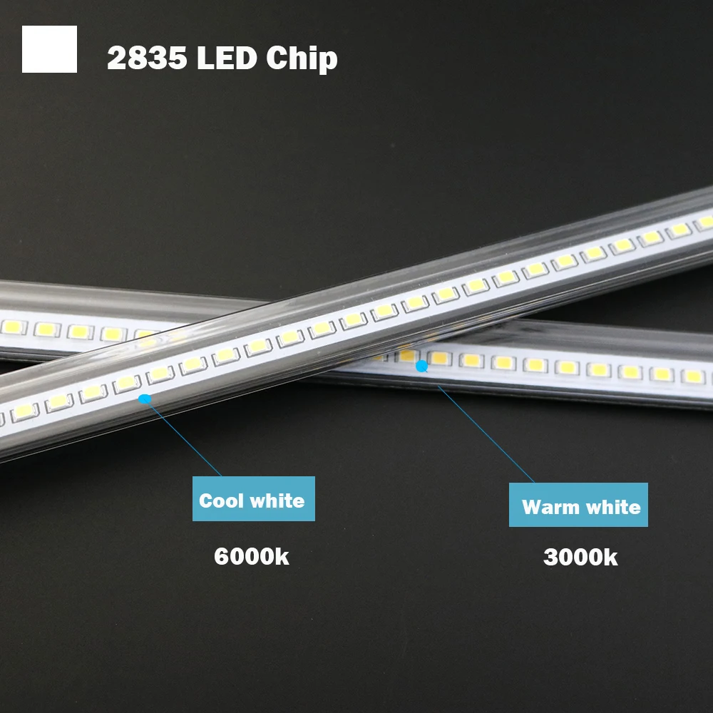 5 قطعة LED شريط ضوء AC220V لمبة LED عالية السطوع أنبوب 50 سنتيمتر 72 المصابيح SMD 2835 LED قطاع جامدة توفير الطاقة أنابيب الفلورسنت LED