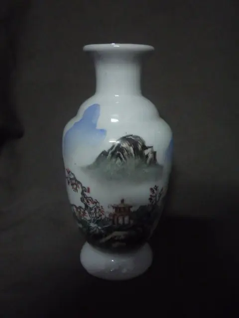 

Rare Old Chinese Pastel colors porcelain vase,Landscape painting,with mark ,best collection& adornment, Free shipping