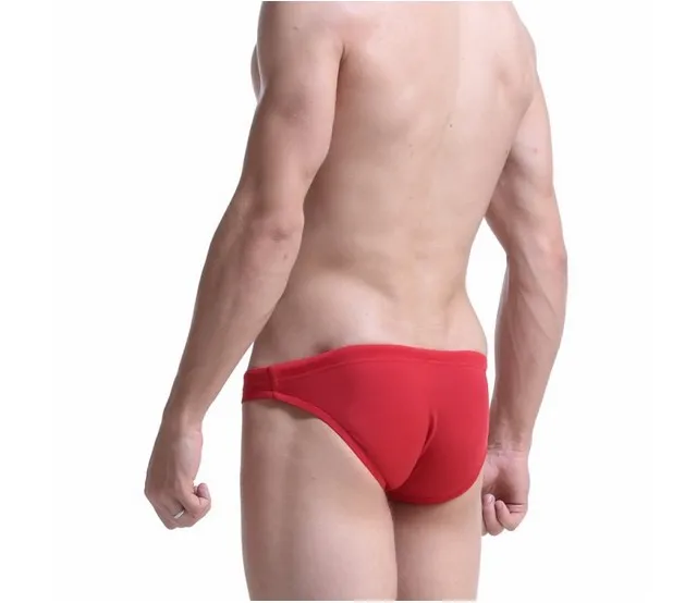 Maillot de bain doux taille basse pour homme, bikini, slip, sous-vêtement de plage, caleçon de spa