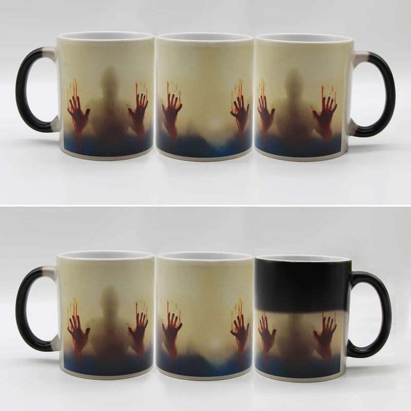 Zombie Magic Coffee Mug, Heat Sensitive Tea Mugs, 7 Designs, Drop Shipping, New, Drop Shipping