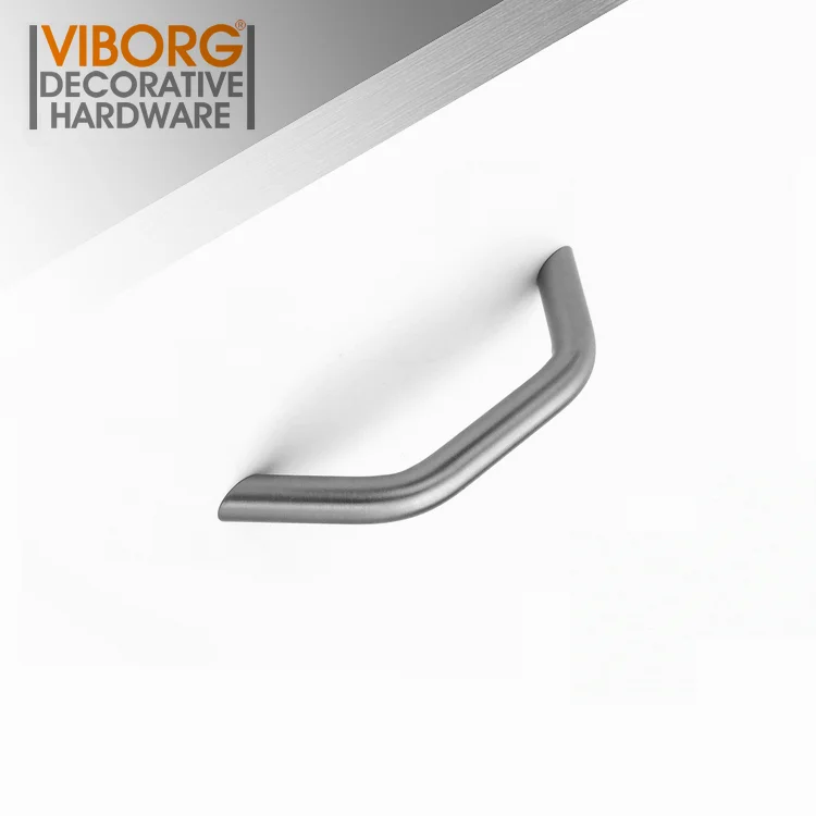 VIBORG Deluxe 96mm Solid 304 Stainless Steel Modern Kitchen Cabinet Cupboard Door Handle Pulls Drawer Pull Handle, SV724