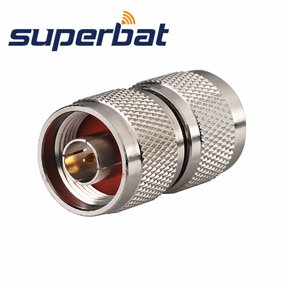 Adaptador Superbat N, conector N a macho RF tipo barril, convertidor de conector RF