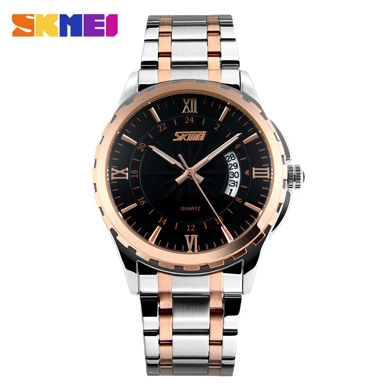 SKMEI 9069 Men Quartz Watch Men Full Steel Wristwatches Dive 30M Fashion Sport Watch relogio masculino 2020 Luxury Brand Watches