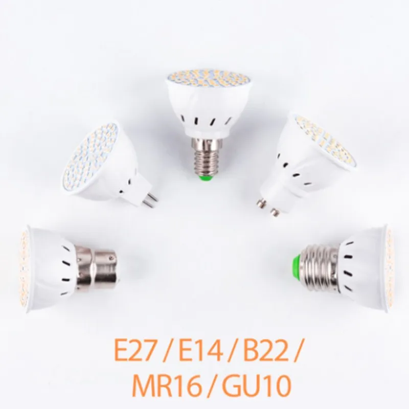 LED GU10 Spotlight Bulb Corn Lamp MR16 Spot light Bulb LED  220V E27  Led E14 led maison B22
