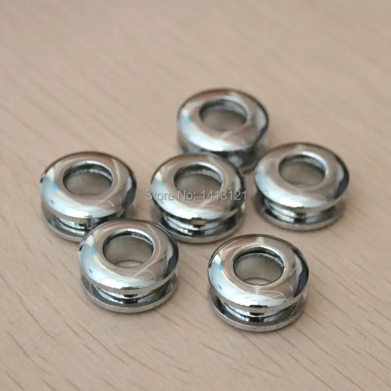 16*9mm 10PCS Chrome Plated Brass Gas Hole Grommet Screw Threaded Connection Eyelet Bag Belt Part Leather Craft Handmade Buckle