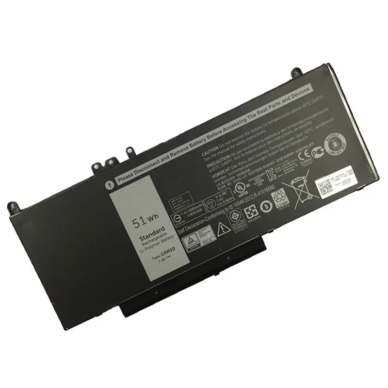 7XINbox G5M10 7.4V 51wh Laptop Battery For Dell Latitude 3150 3160 E5250 E5450 E5550 0WYJC2 8V5GX R9XM9 WYJC2 1KY05