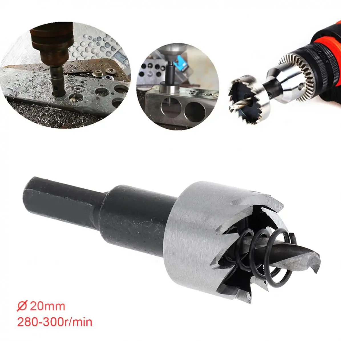 

20mm HSS Hole Saw Cutter Drill Bits for Pistol Magnetic Bench Air Gun Drills