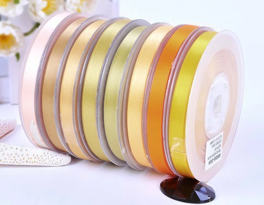 

YOFAY 4" 100mm Solid 100% Polyester Single Face Satin Ribbon Wedding Decoration Party Gift Packing Hairpin 196 Colors 100yard