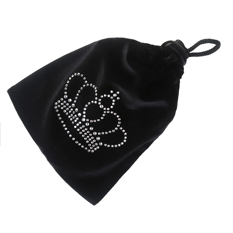 Professional Protective Velvet Fabric 24 Color Artistic Gymnastics Half Shoe Bag RG Accessories Fitness Girl Crown Rhinestone