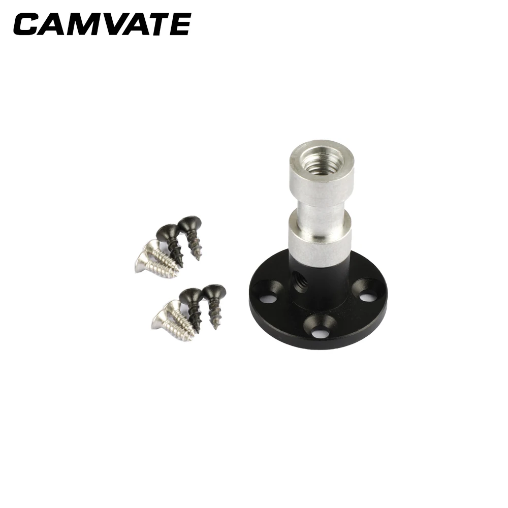 CAMVATE-Suporte de Suporte de Parede, Mesa, Teto, Pódio, Rosca Fêmea, Acessório de Suporte na Parede, 3/8 "-16