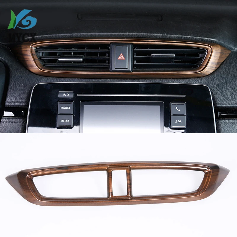 For Honda CR-V CRV 2017 2018 2019 Car Center Control Air Conditioner Air Outlet Panel Frame Cover Trim