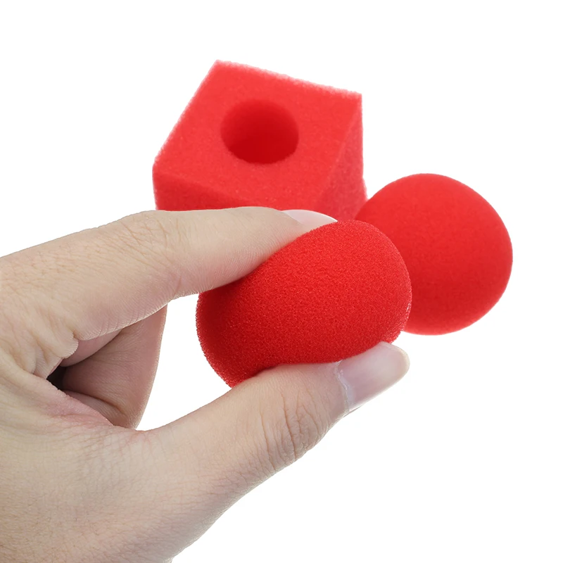 1 Set Circular Sponge Ball And Square Sponge Magic Professional Magic Tricks Magic Ball To Square Magician Magic Gimmick