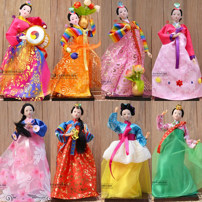 Korean Couple Doll Model Toy Barbecue Restaurant Hotel Supplies Decoration Gift Characteristic Folklore Handicraft Ornaments