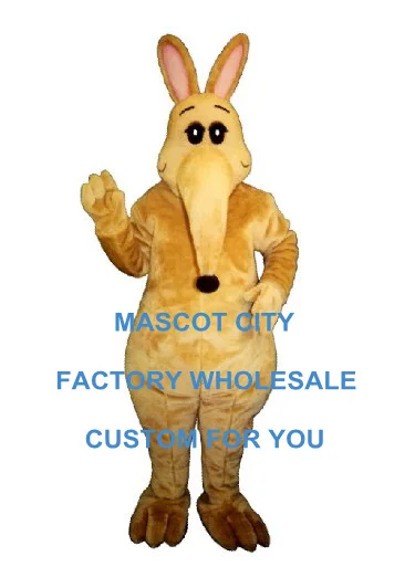 

Ant Eater Mascot Costume Adult Size Long Mouth Brown Aardvark with Attitude Aardvark Anteaters Mascotte Suit Fit Kit SW1184