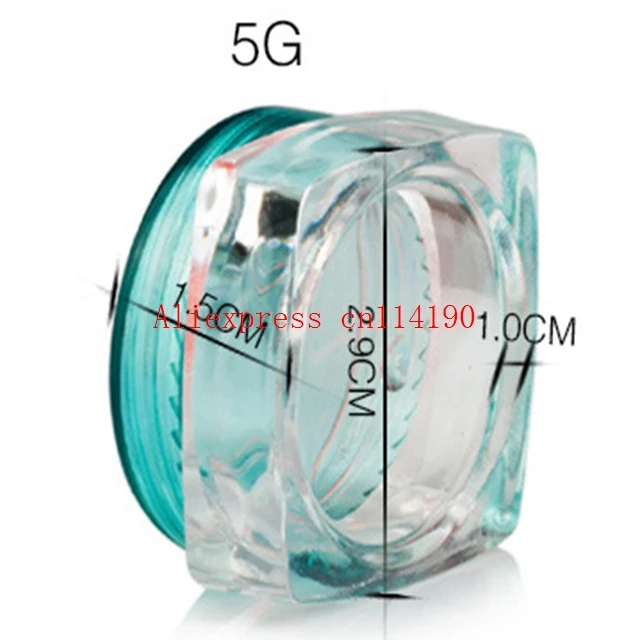 2000pcs/lot Wholesale 3g 5g Plastic Cosmetic Jar Empty Lotion Container Test Box Refillable Jar Eyecream Box Simple Container