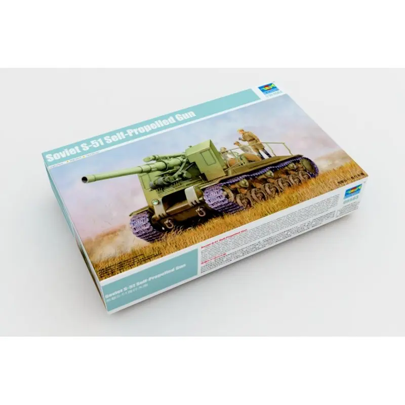 Trumpeter 05583 1/35 Soviet S-51 Self-Propelled Gun - Scale model Kit