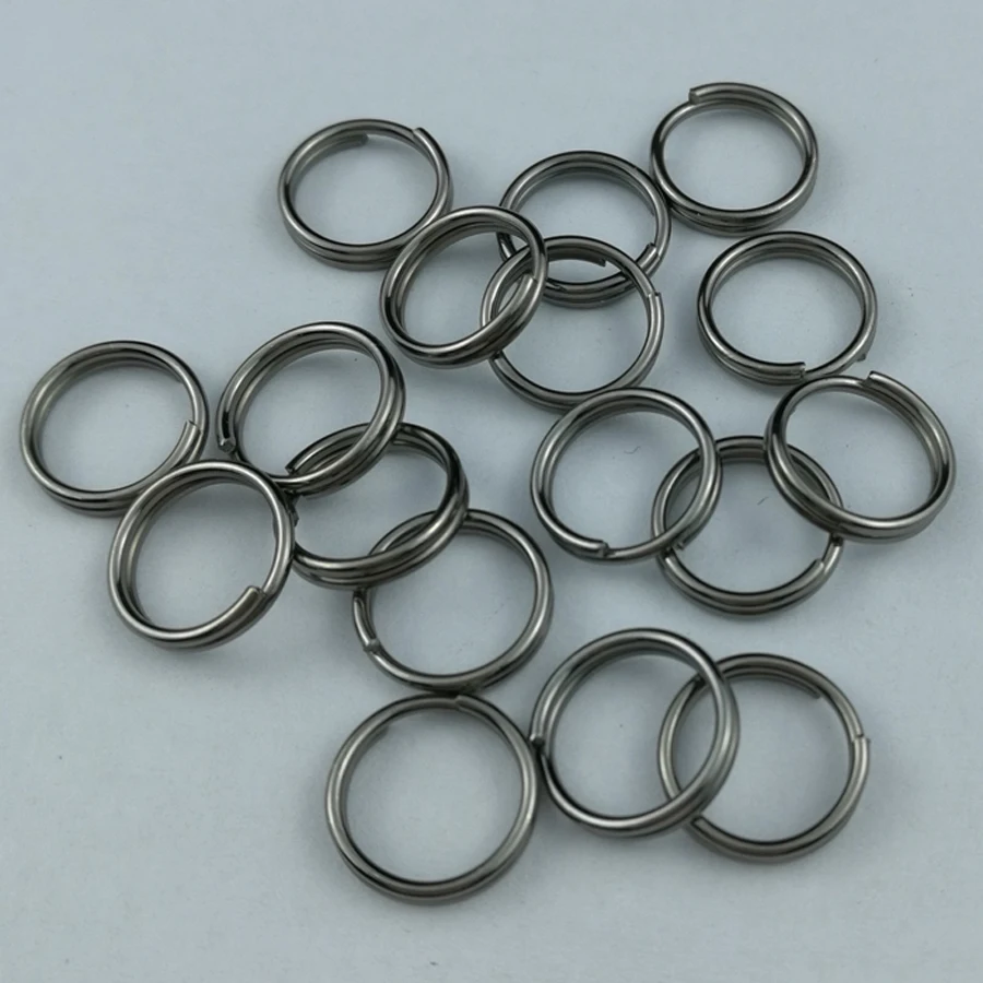 30PCS EDC Camping Tool 10mm Split Key Ring Chain Holder Metal Wire Circle Diy Creative Accessories J079