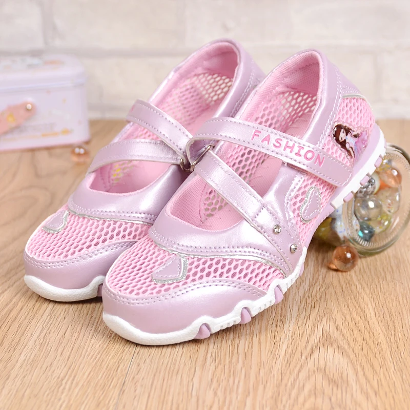 Unclecaution-Chaussures de princesse respirantes pour petites filles, sandales plates pour enfants, nouvelle mode, printemps, été