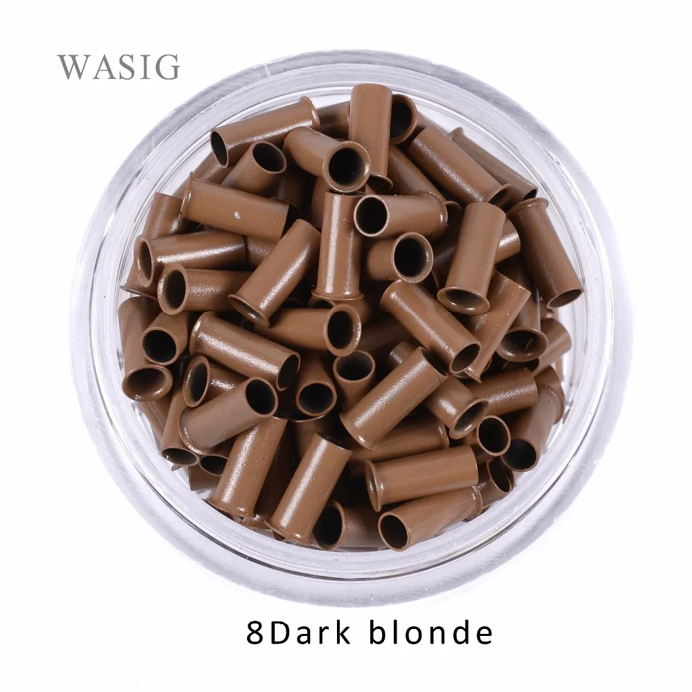 2.8mm * 2.3mm * 7mm tubi di rame Micro anelli/collegamenti/perline/strumenti di estensione dei capelli del tubo 1000 pz/lotto 7 colori opzionali
