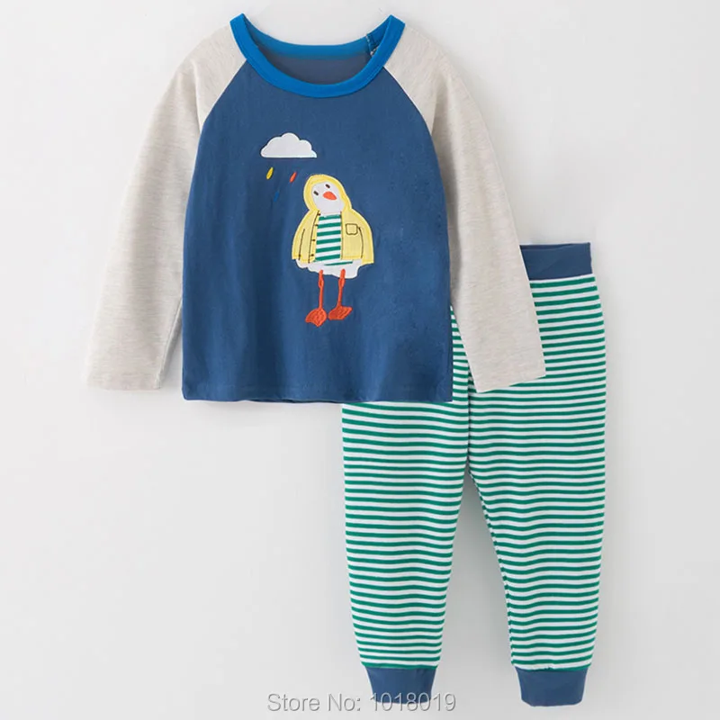 New 2023 Baby Boys Clothes Sets 1-7Y Kids Brand 100% Cotton Long Sleeve T-shirts Pants 2pc Children Suits Outfits Bebe Boys Sets