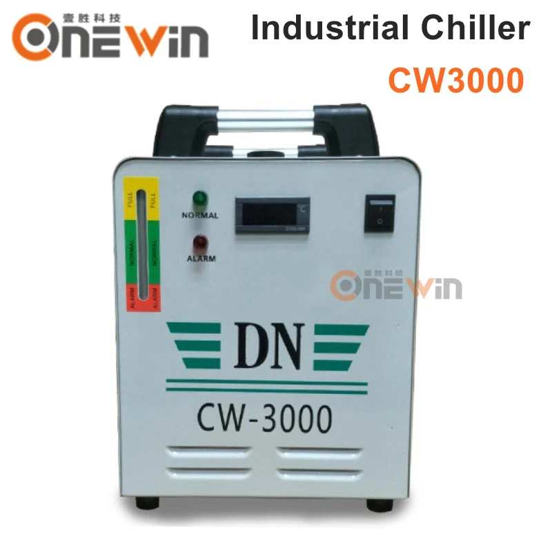 CW3000 Industrial water chiller for cooling 60W CO2 laser tube 3KW spindle motor UV lamp beads